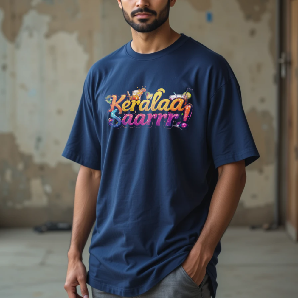 Keralaa Saarrr! | Relaxed Fit Round Neck - Image 1