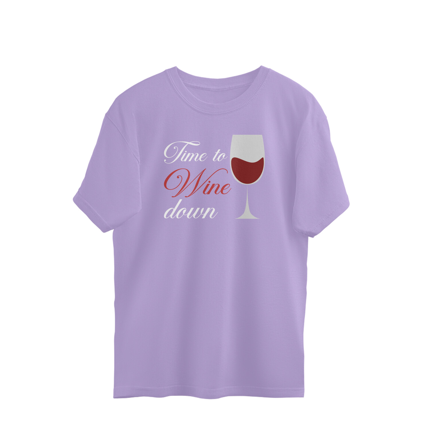 Time to Wine down | Relaxed Fit Round Neck - Image 2