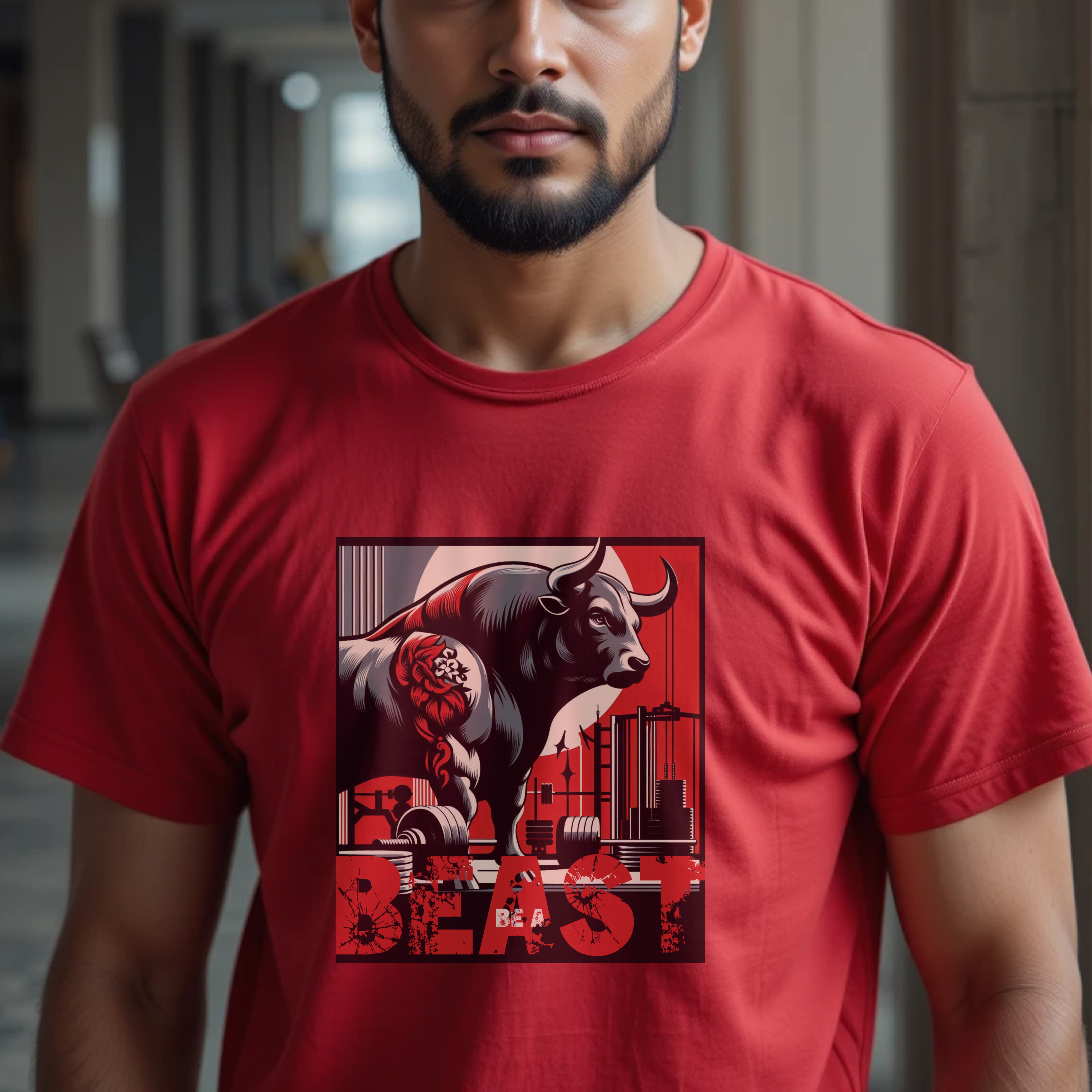 Be a BEAST | Regular Fit Round Neck - Image 1