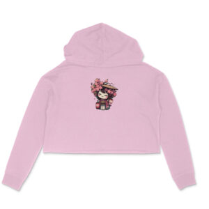 Sakura lady | Crop Hoodie - Image 3