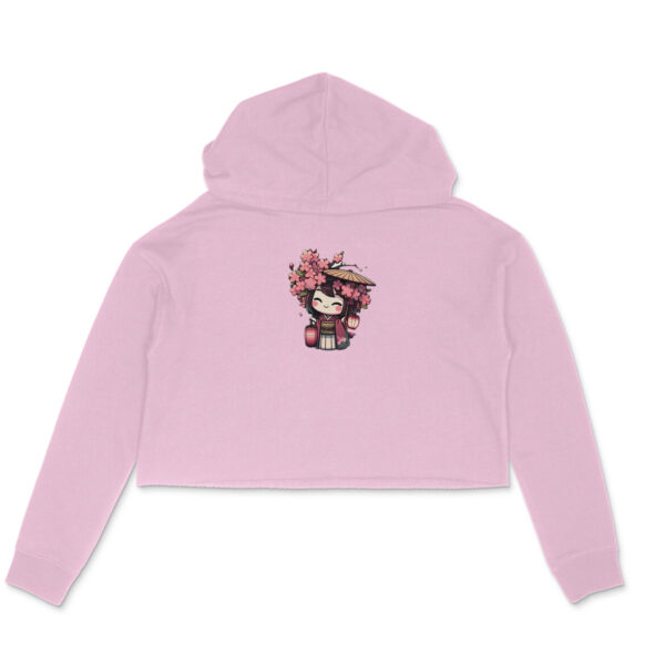 Sakura lady | Crop Hoodie - Image 3