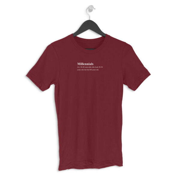 Millennials | Zictionary | Unisex Regular Fit Round Neck - Image 3