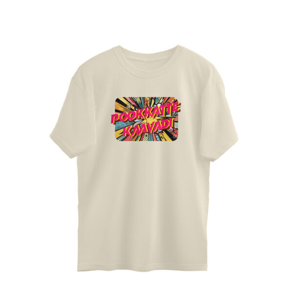 Pookkatte Kaavadi | Unisex Relaxed Fit Round Neck Tee - Image 5